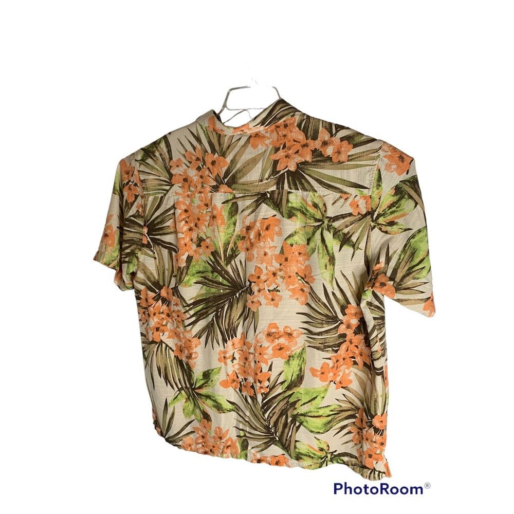 Island Republic Vintage Collection 100% Silk Mens 2xl Short SL Hawaiian‎ Print